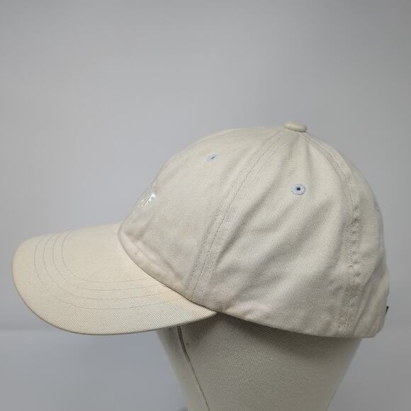 HUF Slideback Baseball Cap Beige One Size Adjustable Embroidered 6 Panel - Picture 3 of 10